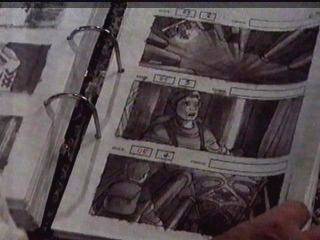 Storyboards showing the Fellowship in Moria